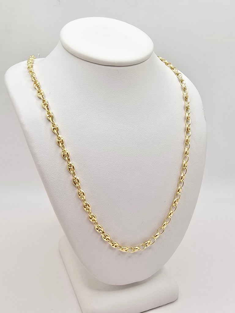 10KT GUCCI PUFF CHAIN Size 24INCH 3.5MM Weight 10GR