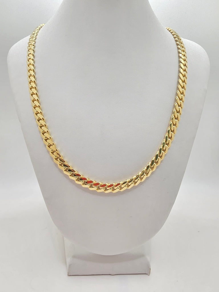 10KT SOLID MIAMI CUBAN CHAIN Size 24INCH 6MM Weigth 56.8GR