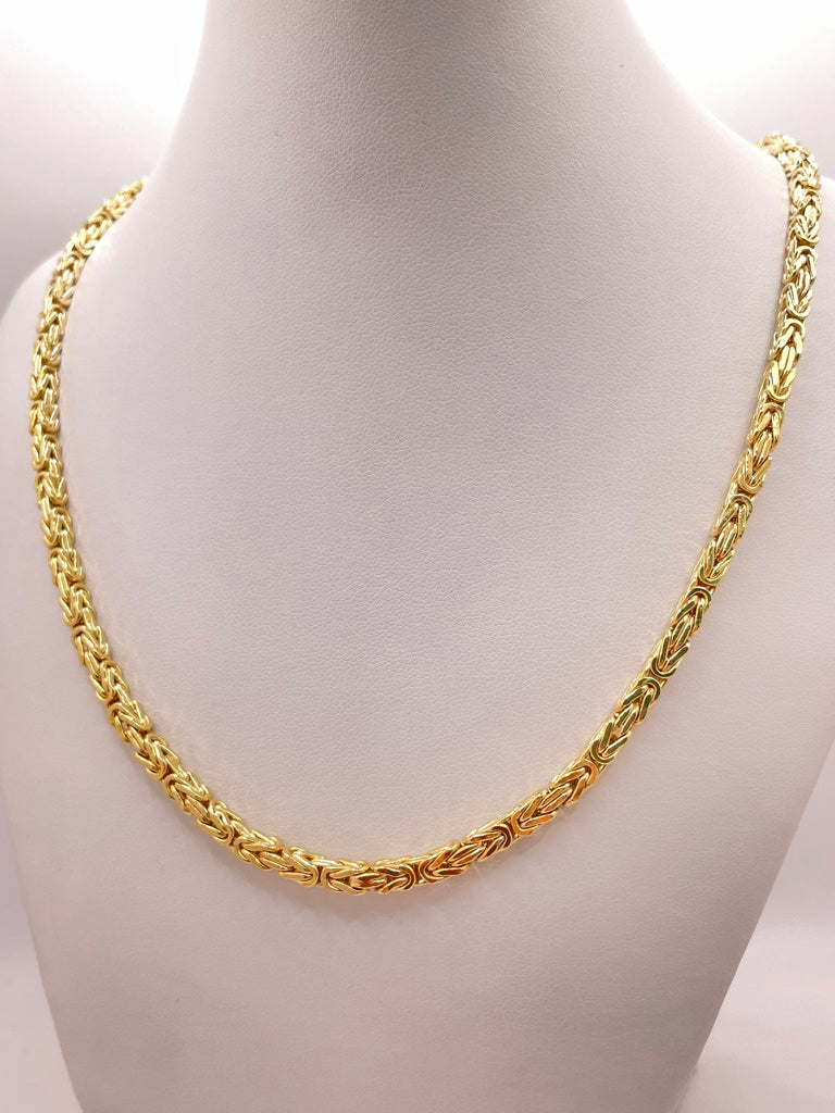 10KT BYZENTINE CHAIN 20INCH 3.5MM