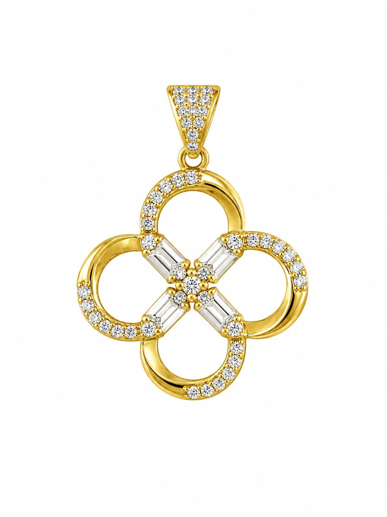 10KT FLOWER PENDANT Size  Weigth 1.8GR