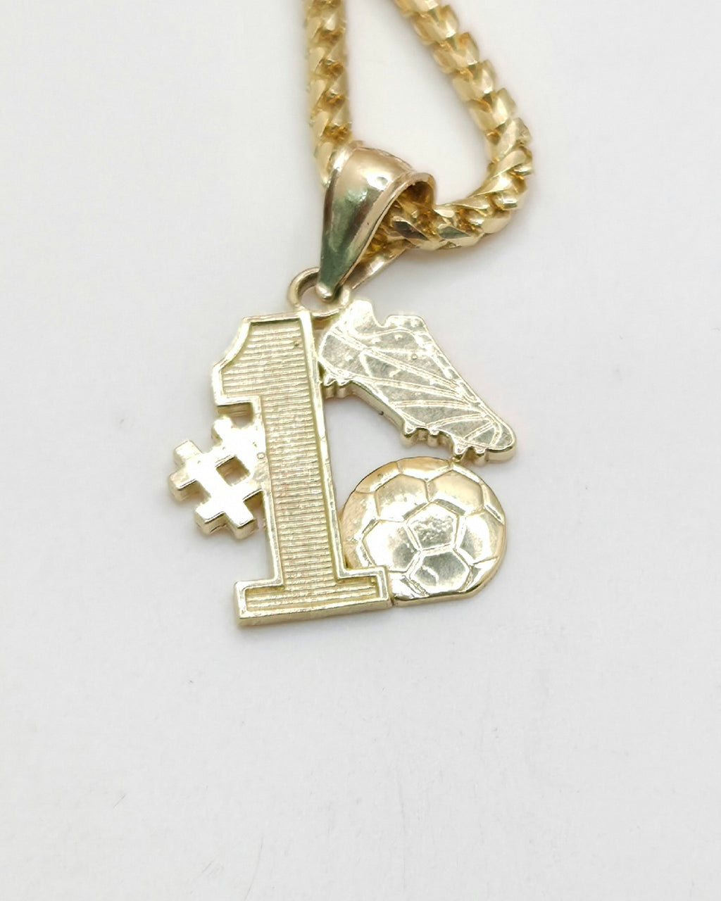 10KT NUMBER ONE SPORT PENDANT Weight 1.4GR