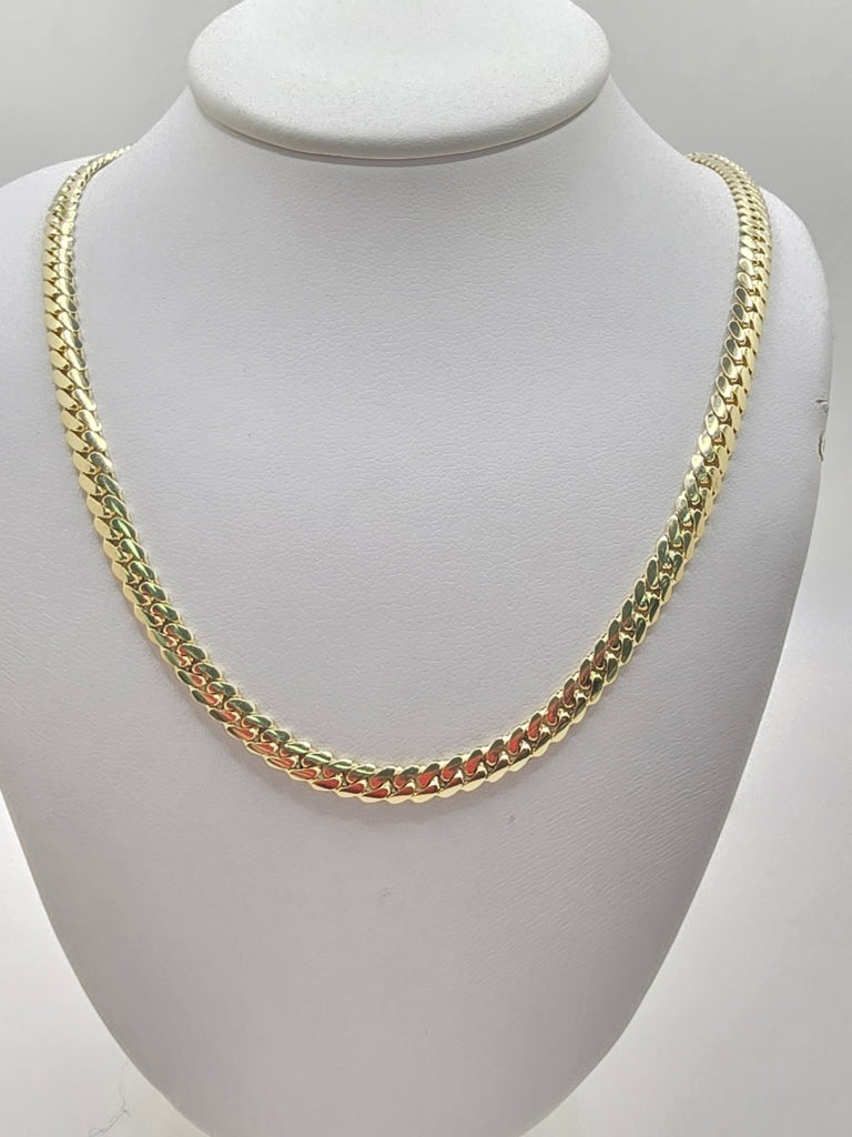 10KT SOLID MIAMI CUBAN CHAIN Size 3MM 20INCH Weight 12.8GR