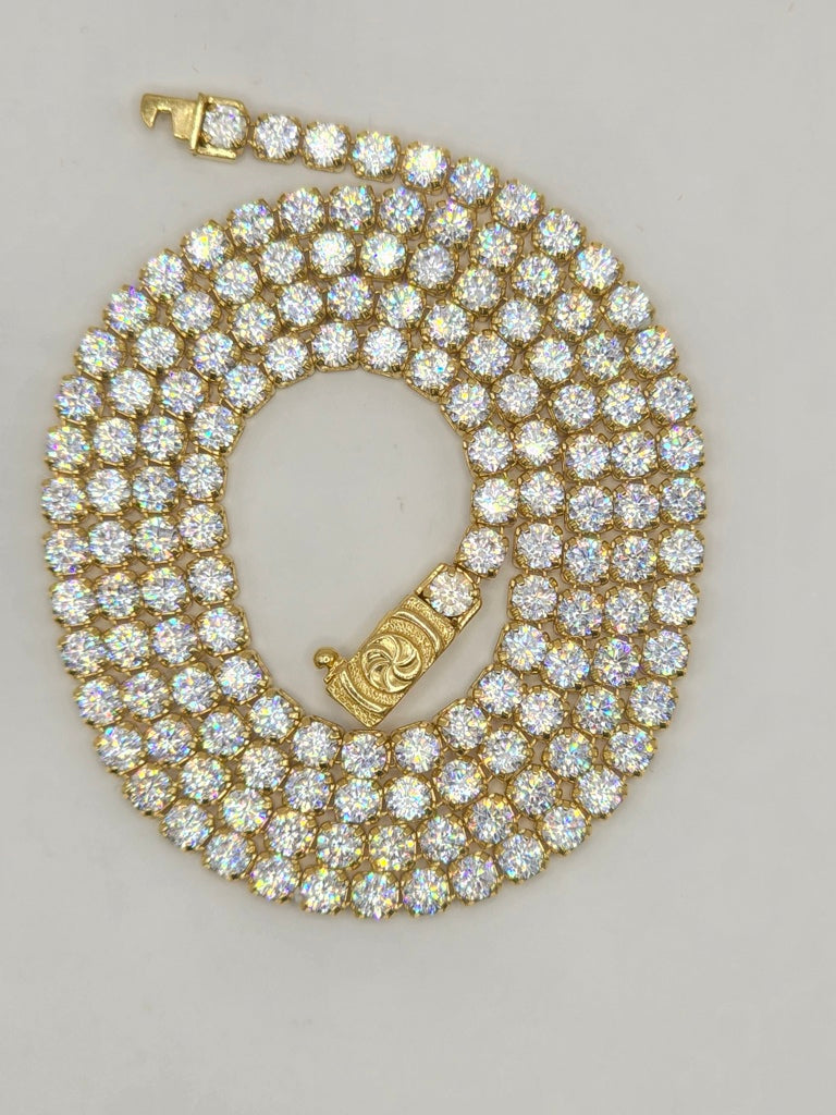 14KT CZ TENNIS CHAIN Size 3MM 18IN Weigth 11