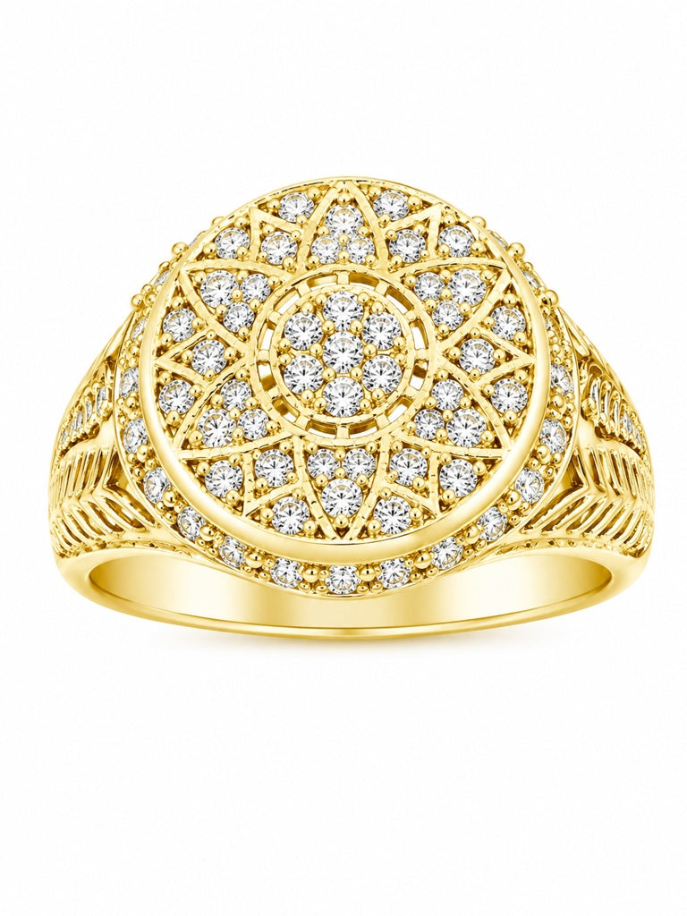 10KT ROUND RING Size 10.5-12