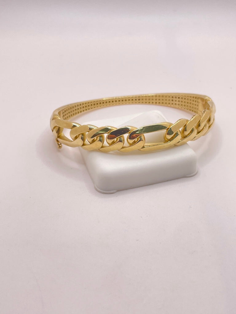 10KT CHAIN STYLE BANGLE Weight 12.4GR
