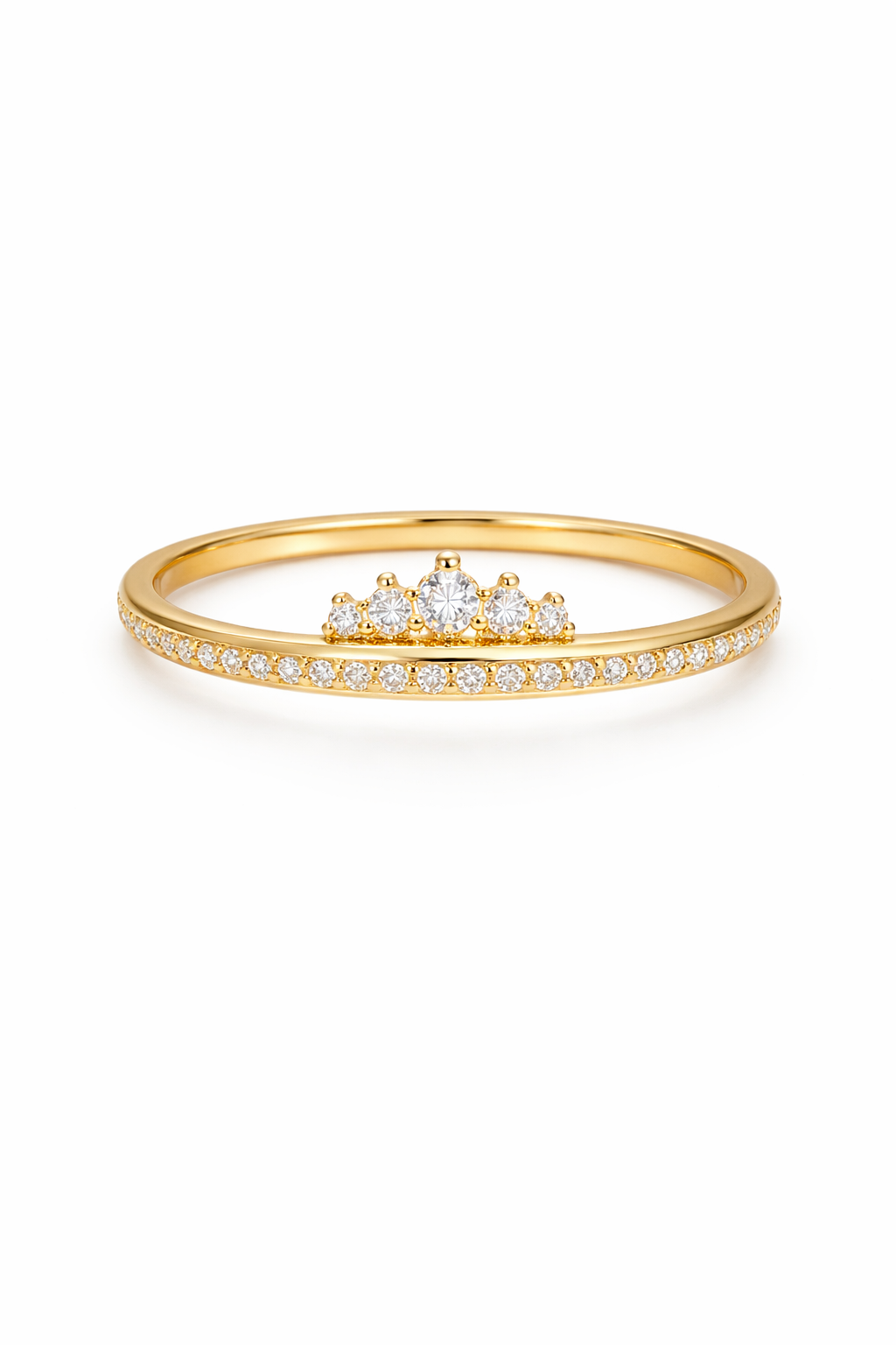 14KT CROWN RING Size 7 Weigth 1.40GRS