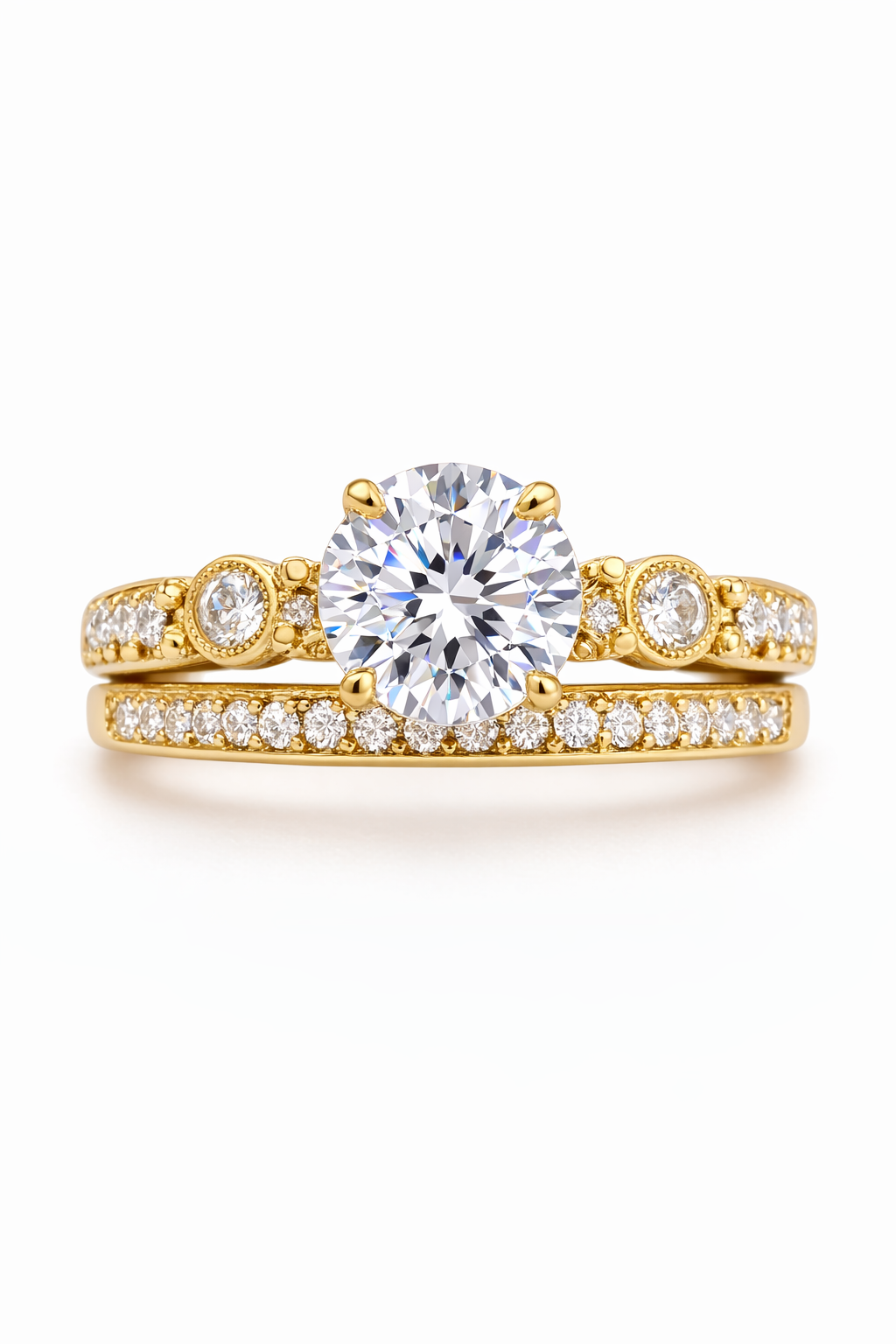 10KT ENGAGEMENT RING Size SIZE 7.5 Weigth 4GR