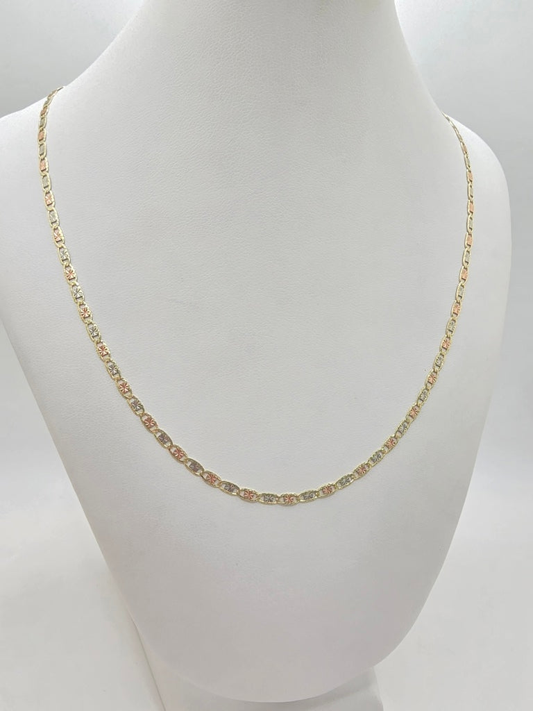 10KT VALENTINE CHAIN Size 24INCH 2.5MM Weight 2.7GR