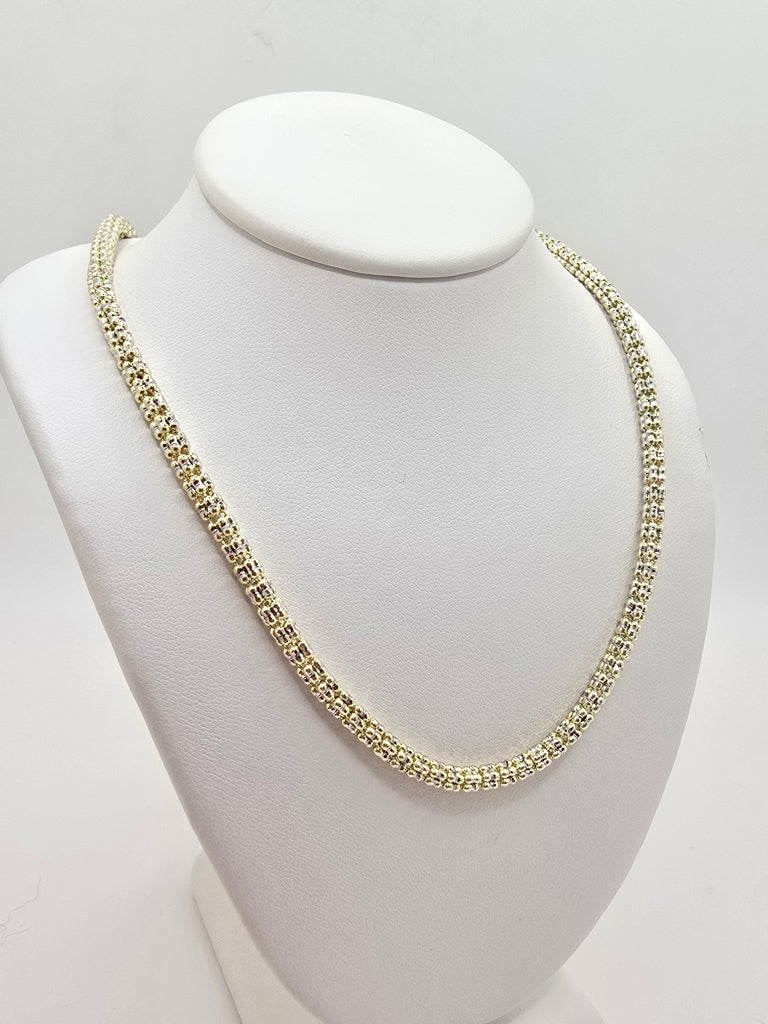 10KT ICE CHAIN Size 20INCH 3.5MM Weight 15.3GR