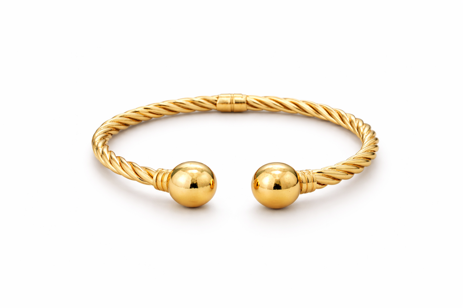 14KT BALLS DETAIL ROPE DESIGN BANGLE Weight 14.5GR
