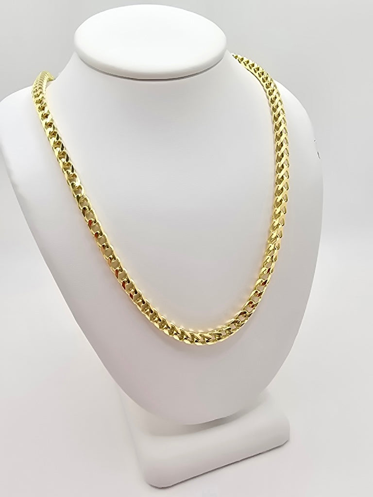 10KT SOLID FRANCO CHAIN Size 22INCH 3.5MM Weight 31GR