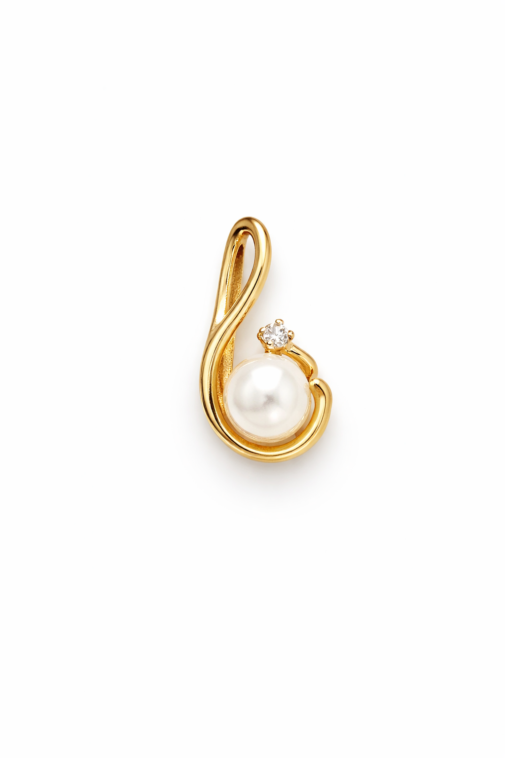 10KT DELICATE YELLOW GOLD WITH PEARL PENDANT Size  Weigth 2.5GR
