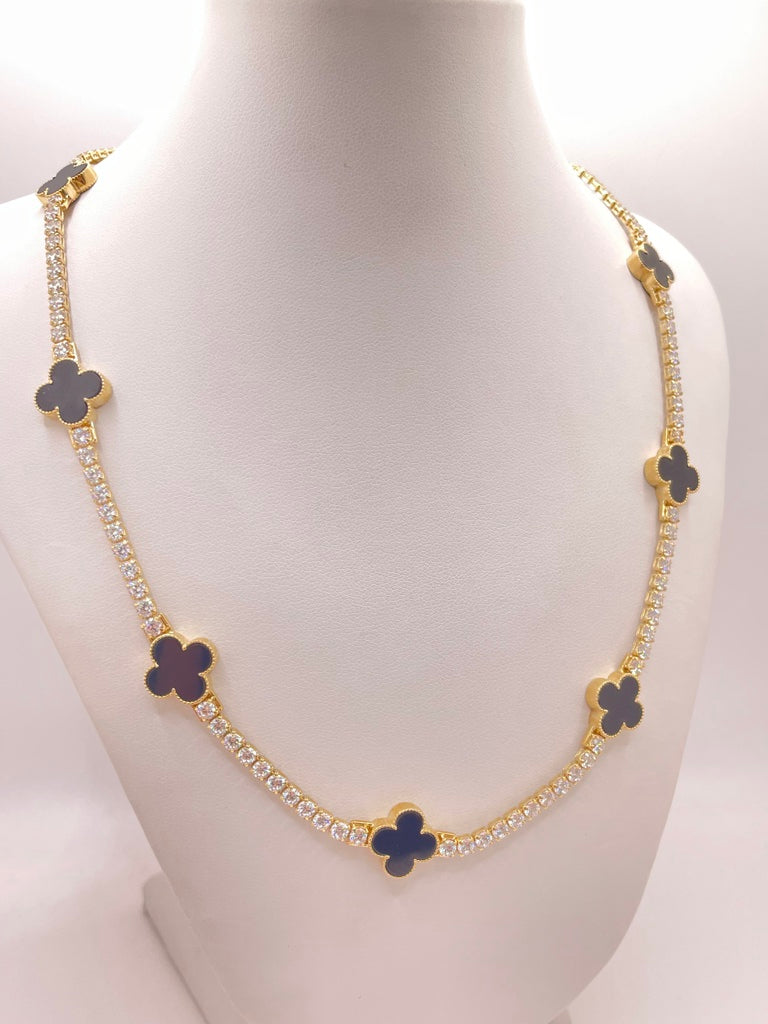 10KT FLOWER CHAIN Size 18INCH 3MM Weigth 27GR
