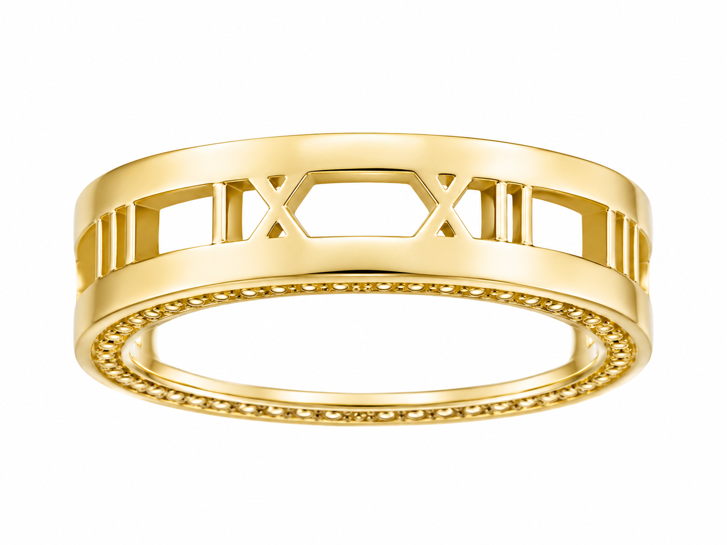 10KT BAND NUMERIC RING Size 10