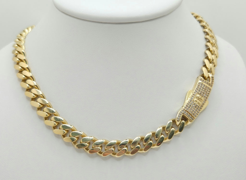 14KT MONACO CHAIN  STYLE Size 13mm 18inch Weight 39.40grs