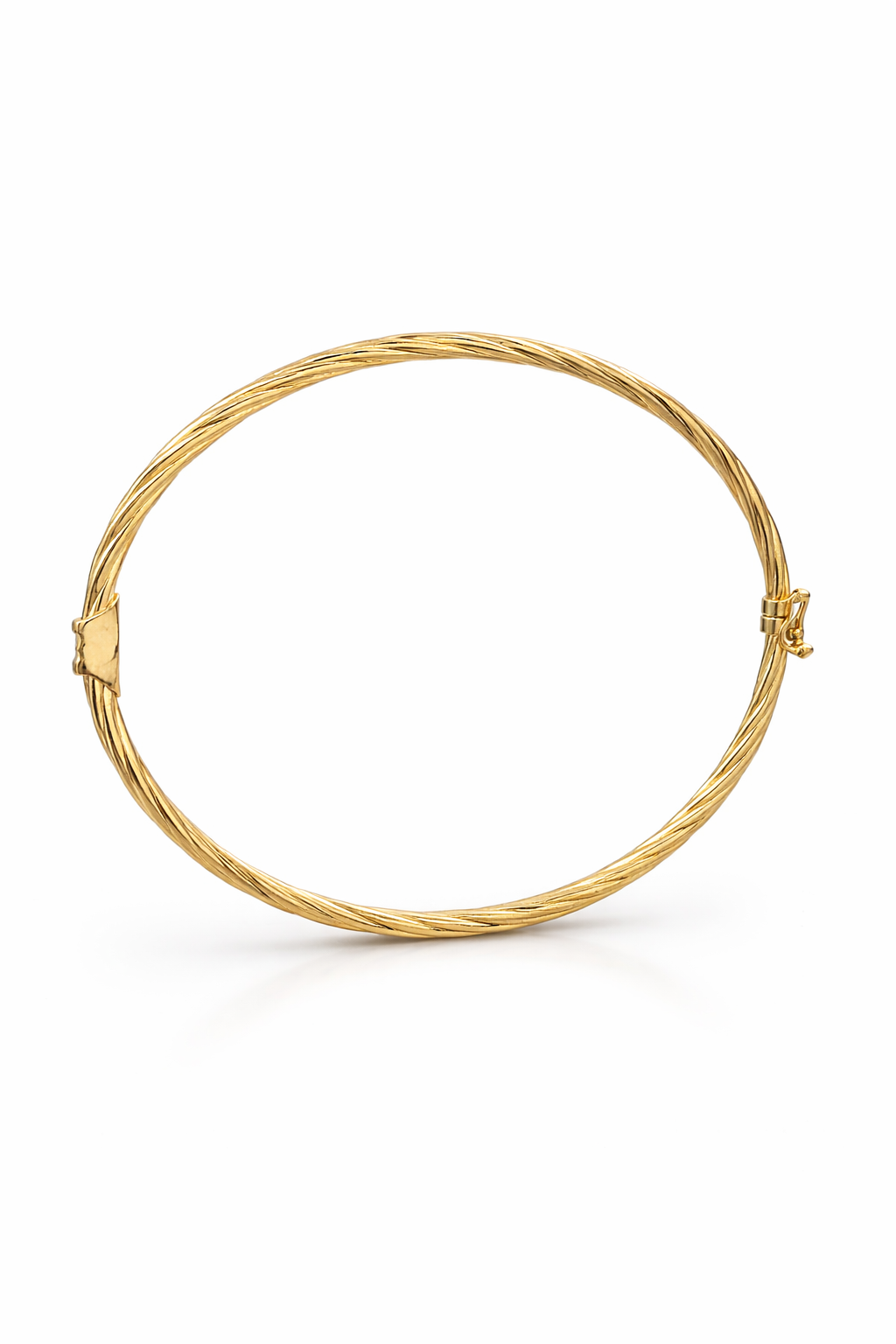 10KT YELLOW GOLD ROPE DESIGN BANGLE Size 3MM Weight 6GR