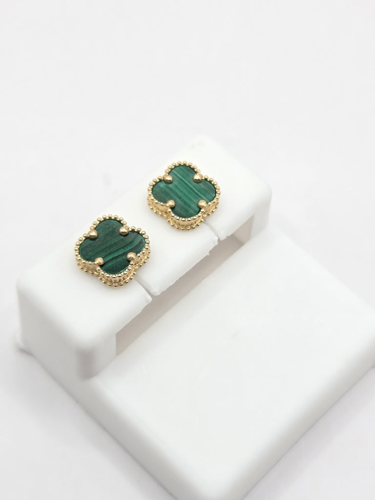 14KT FLOWER EARRINGS Size SMALL Weigth 1.5GR