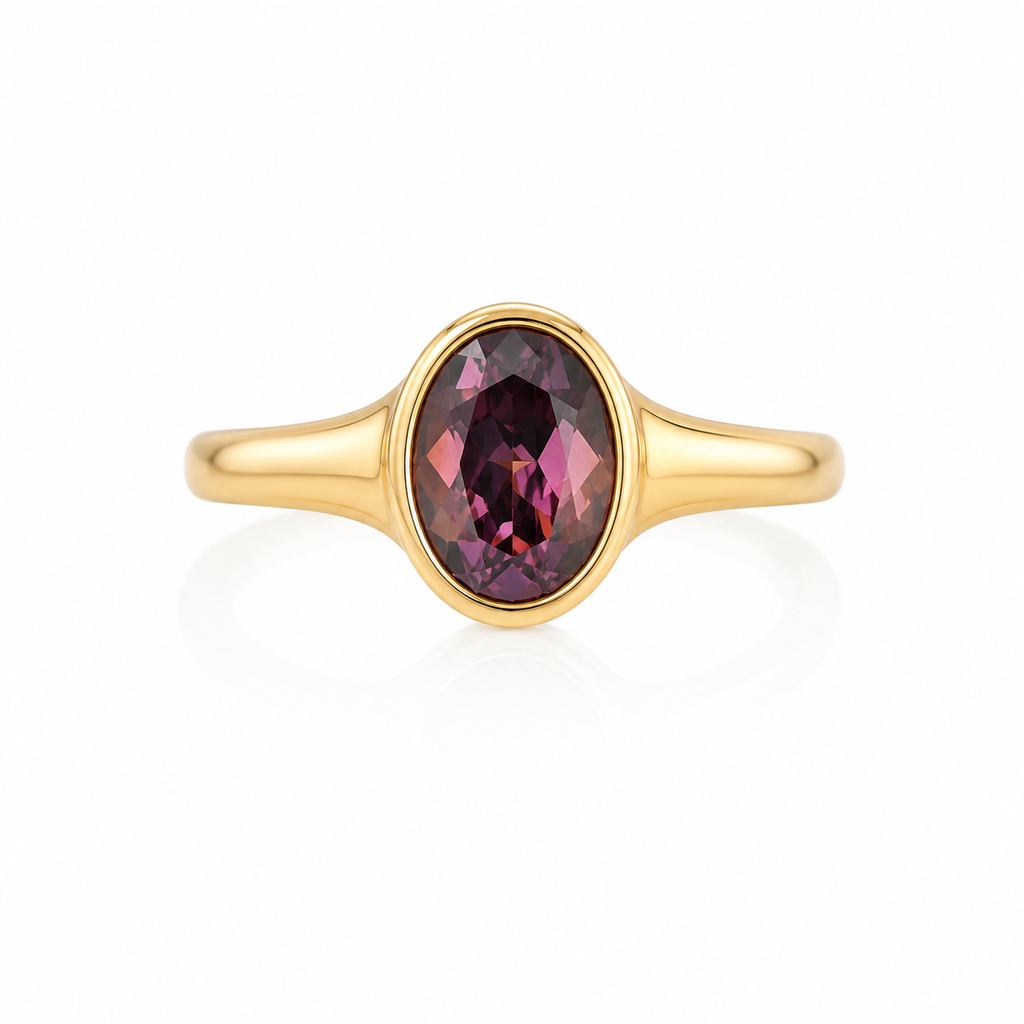 14K YG BIRTH STONE RING Size 7
