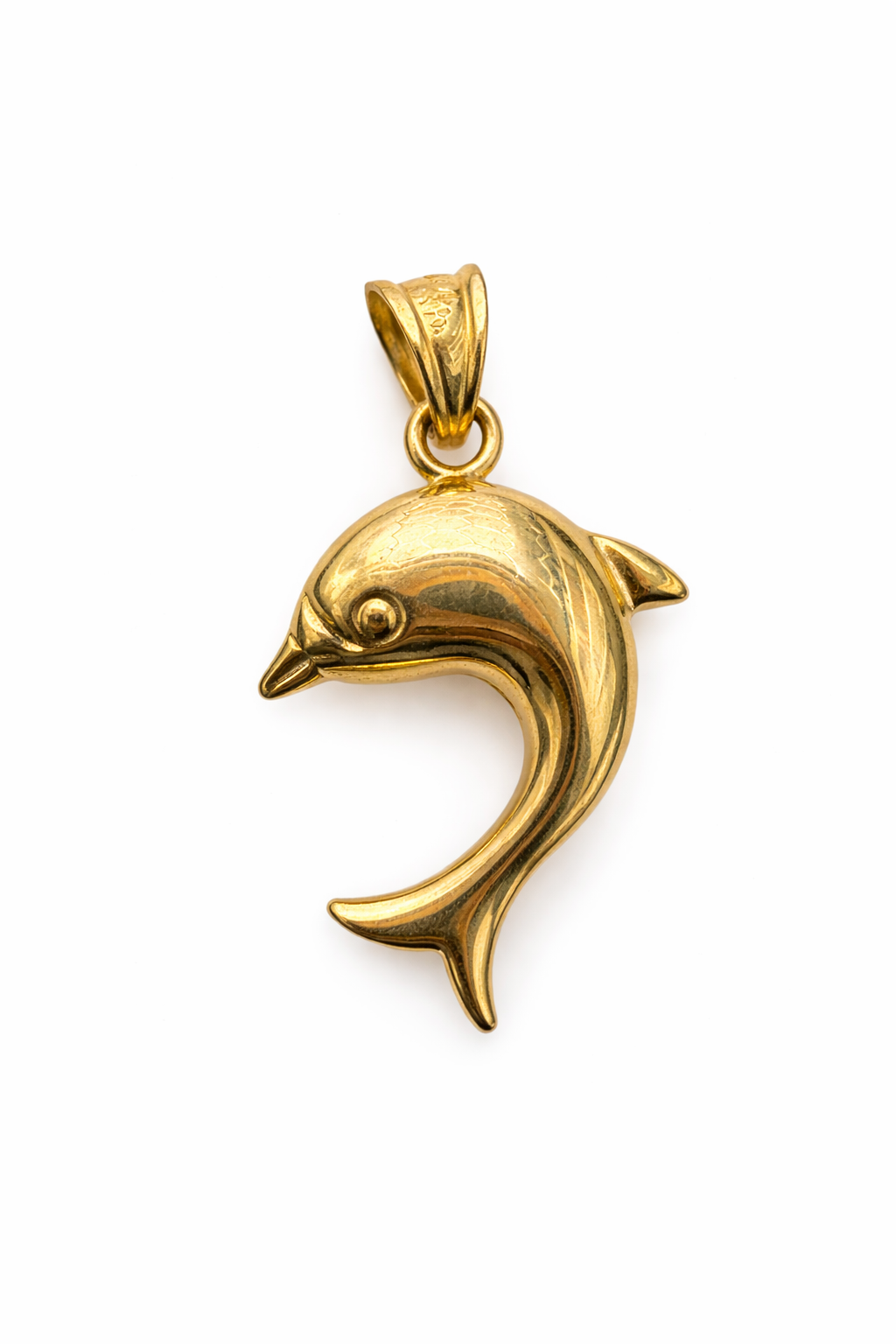 14KT SMALL GOLDEN DOLPHIN PENDANT Size SMALL Weigth 1GR