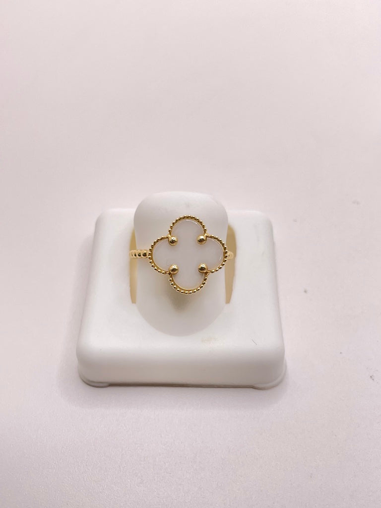 14KT FLOWER RING Size 6 Weigth 2.18GR