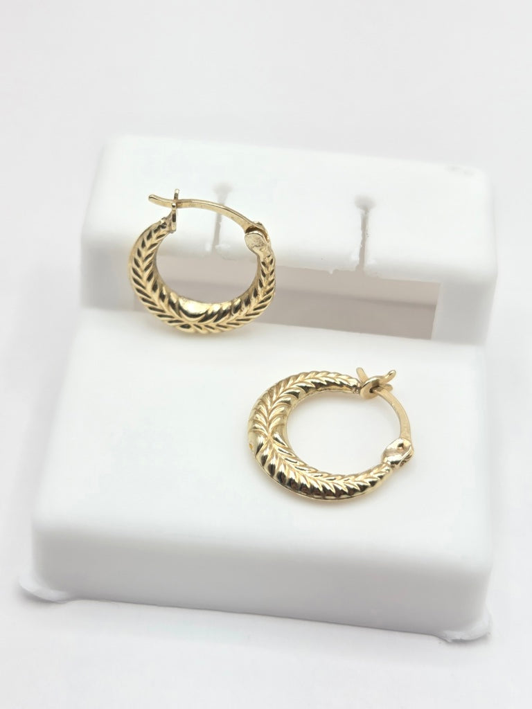 10KT EXTRA SMALL BABY'S HOOP EARRINGS Size  Weigth 0.5GR