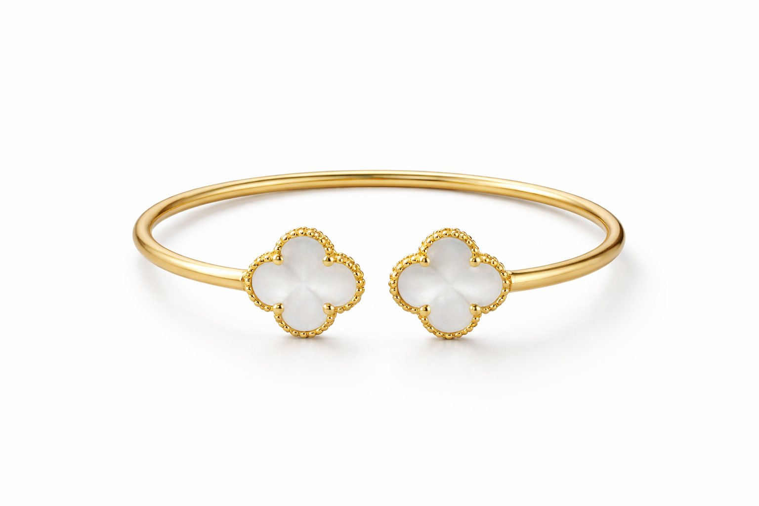 14KT FLOWER BRACELET+BANGLE Size 3MM Weigth 8.1GR