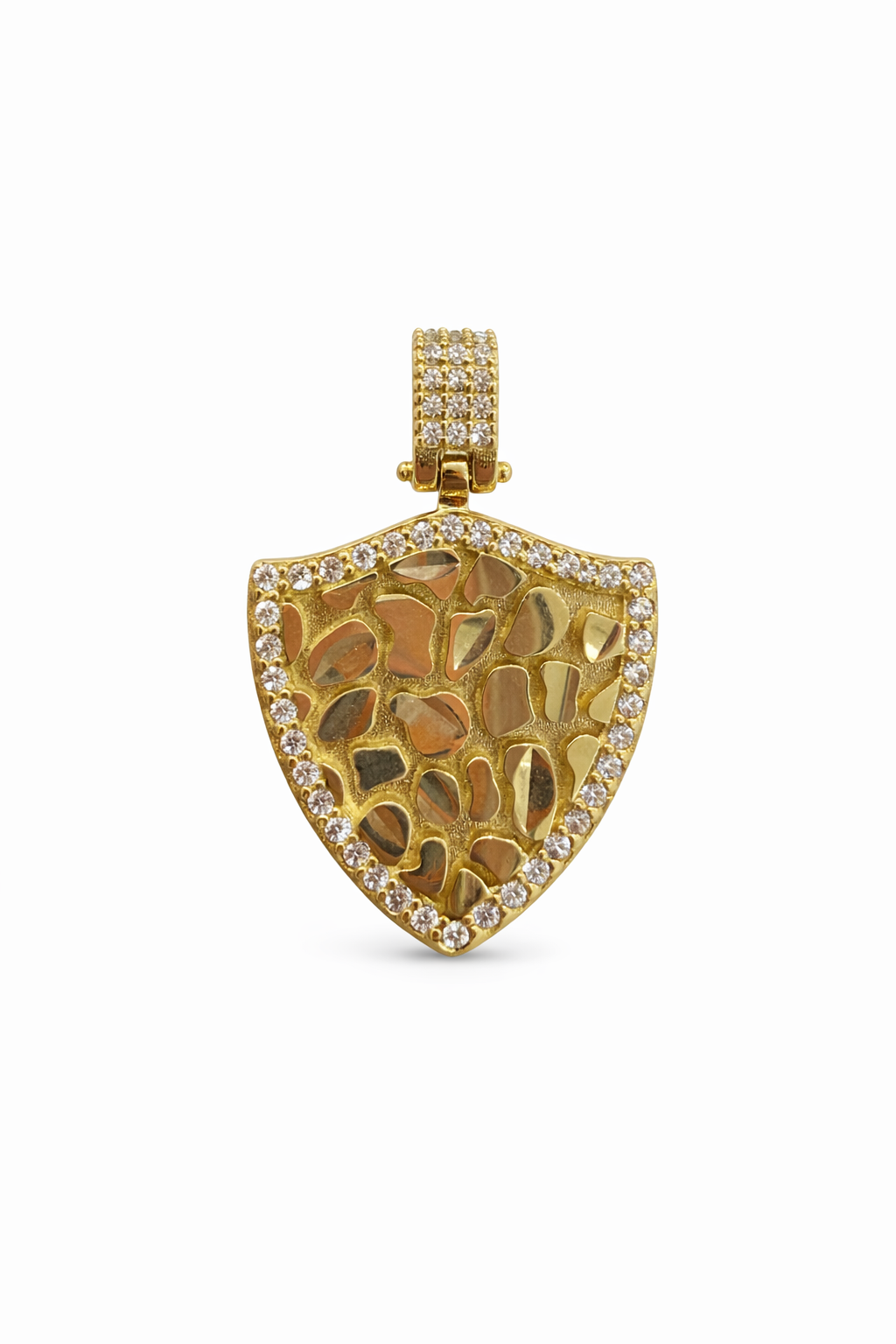 10KT NUGGETS SHIELD PENDANT Weigth 2.7GR
