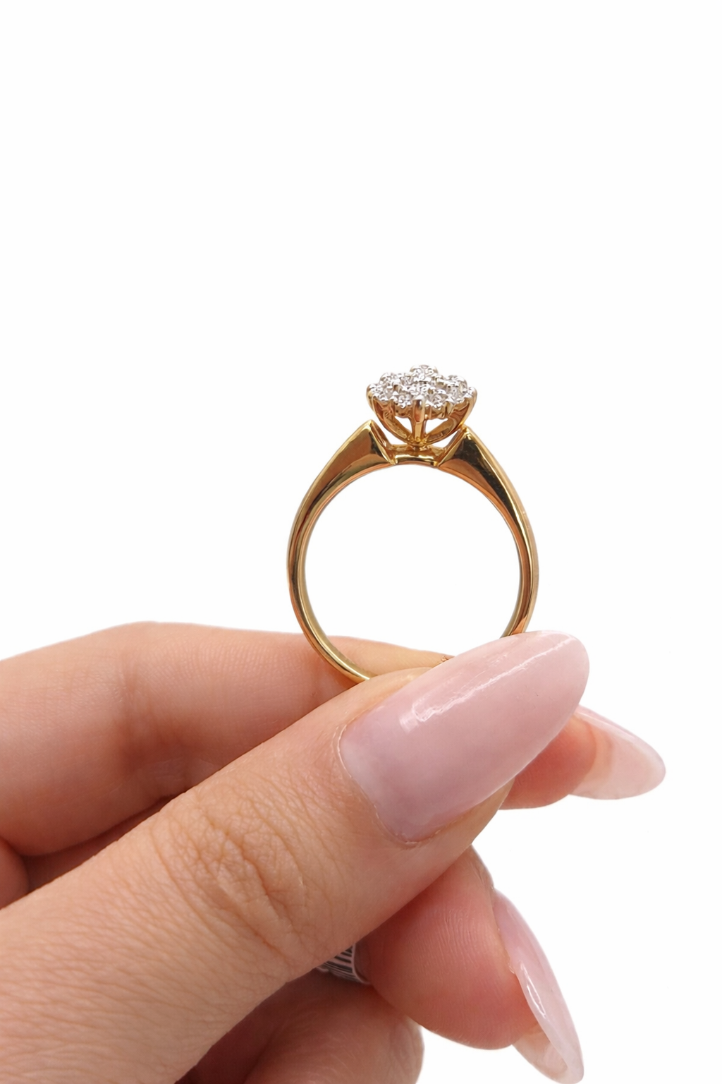 10KT ELEGANT DIAMOND PROMISE RING Size 7/0.26CT