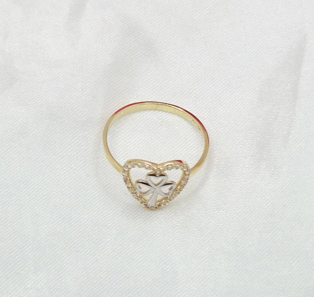 10KT FLOWER RING Size 6 Weigth 1.1GR