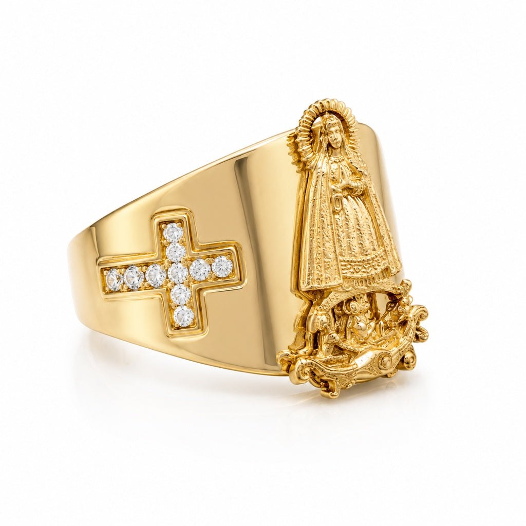 10K BAND STYLE CARIDAD RING Size 12.5