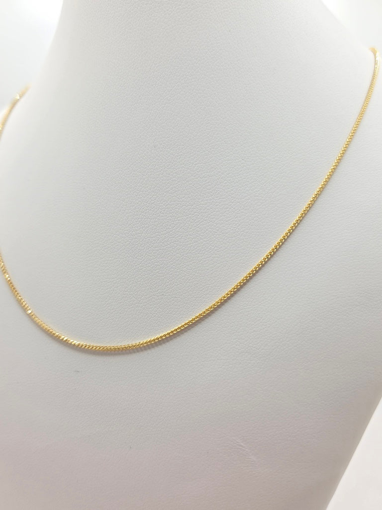 10KT SOLID FRANCO CHAIN Size 18INCH 1.8MM Weight 4.8GR