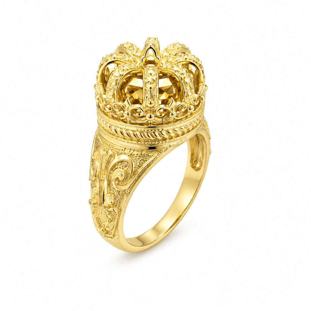 10KT CROWN RING Size SIZE 11 Weigth 8GR