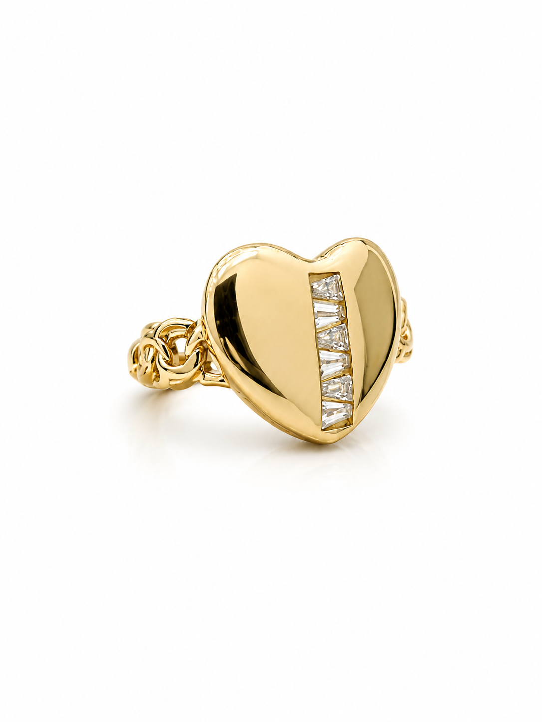 10K HEART RING Size 7.5