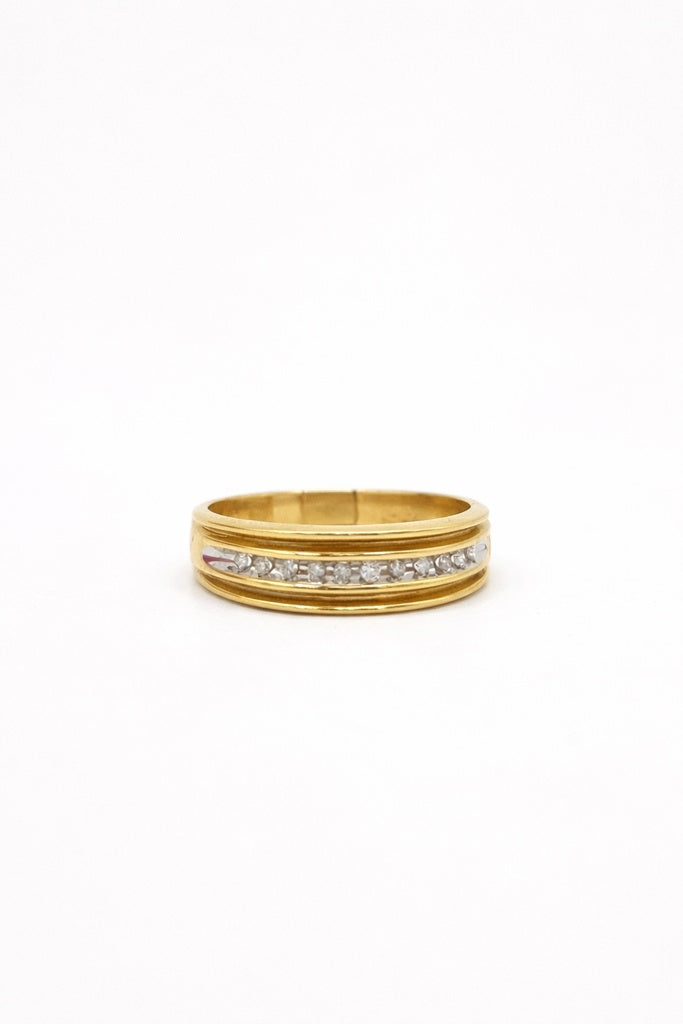 10KT CLASSIC DIAMOND MANS' ENGAGEMENT RING Size 0.1/10CT
