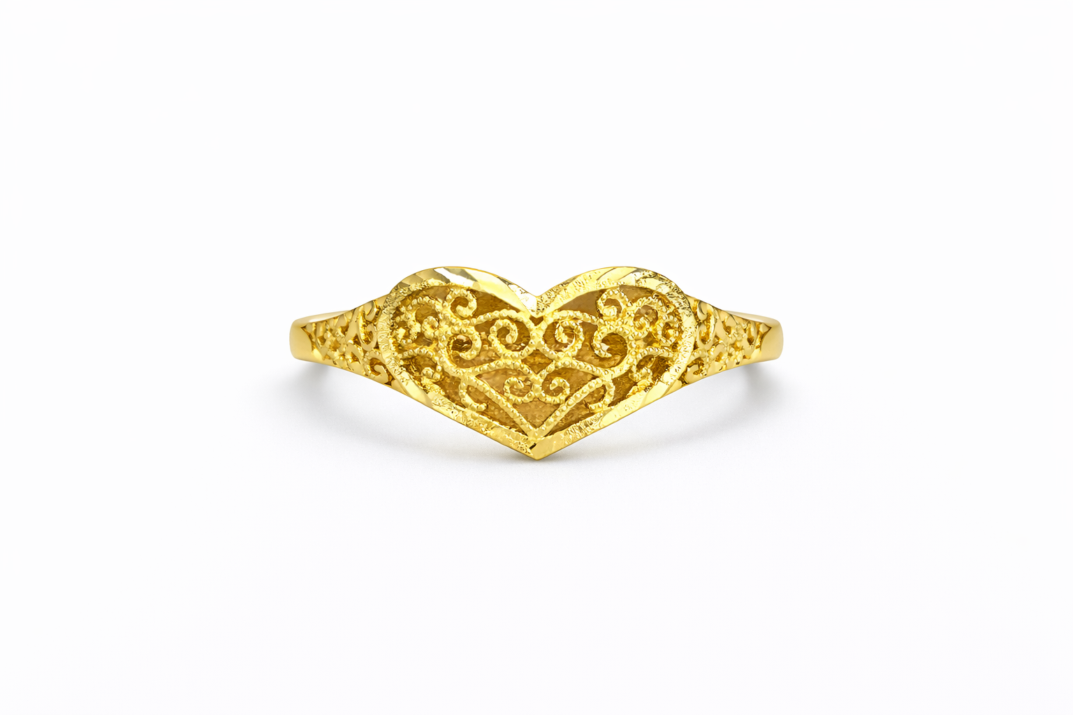 10KT  FLOWER RING Size  Weigth 2.2GR
