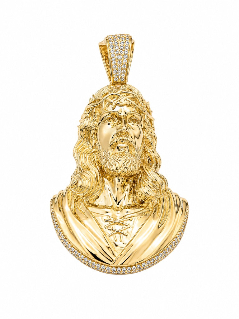 10K JESUS PENDANT Size