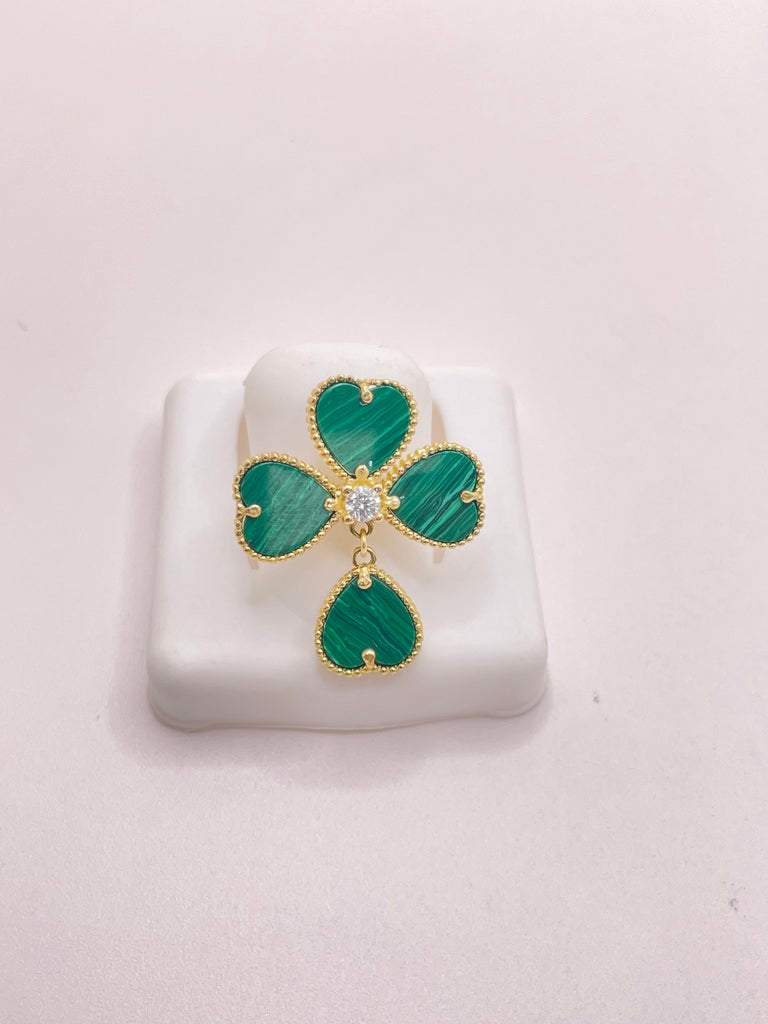 10KT FLOWER RING Size 7 Weigth 4.07GR