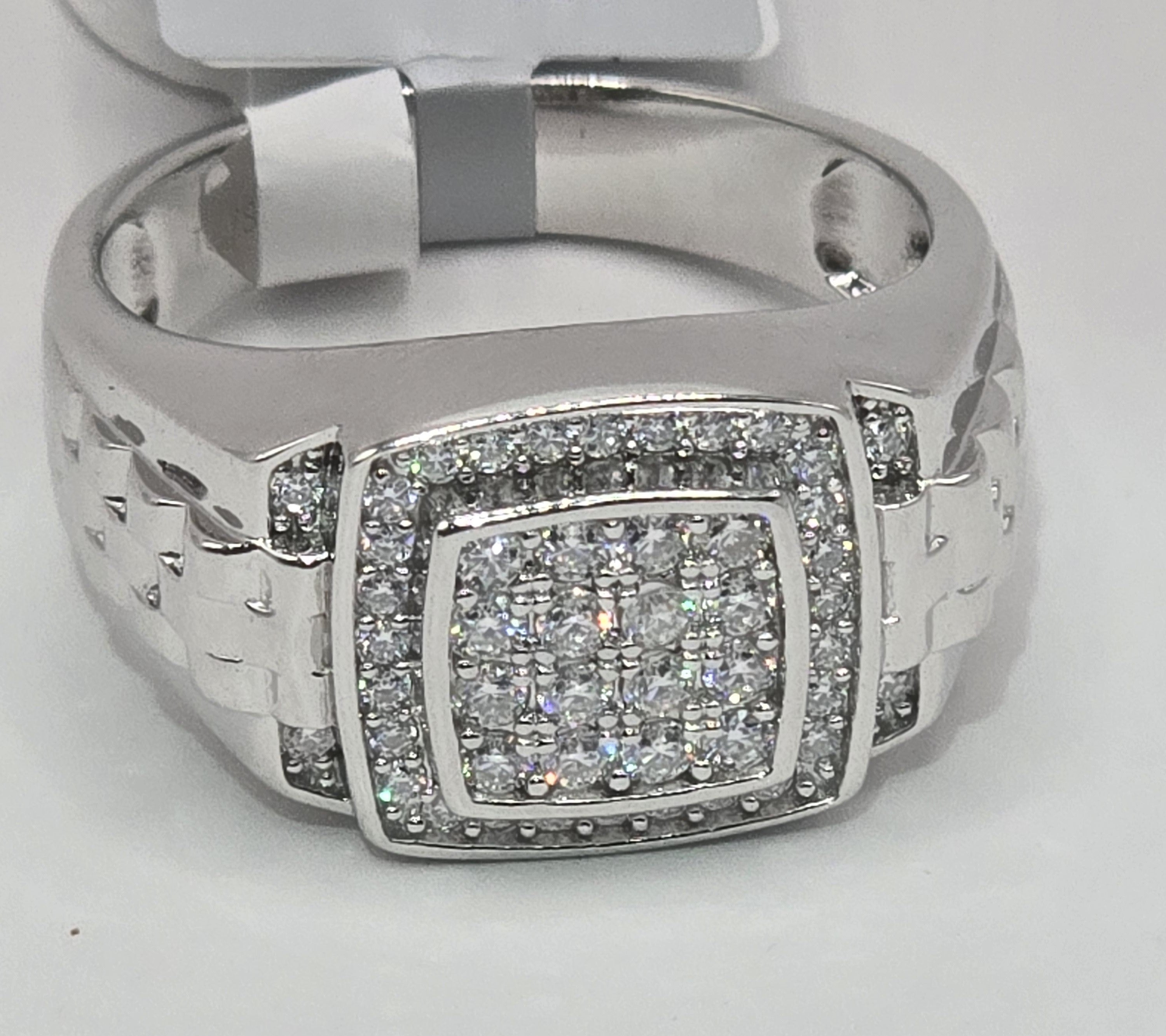 925 MOISSANITE MANS RING