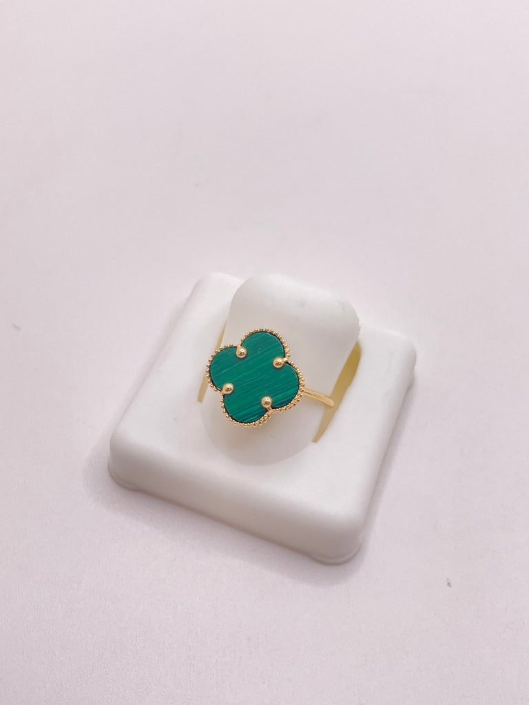 14KT FLOWER RING Size 6.5 Weigth 1.39GR