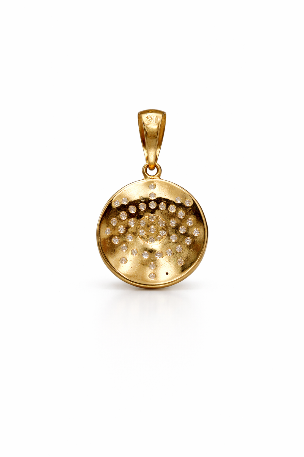 10KT DIAMOND EYE ROUND PENDANT  Weigth 1.1GR