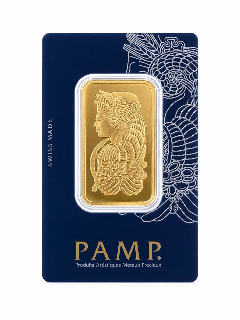 24KT PAMP GOLD BAR 999.99 Size