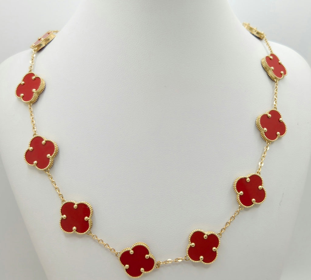 14KT FLOWER CHAIN Size 18INCH LARGE Weigth 11.1GR