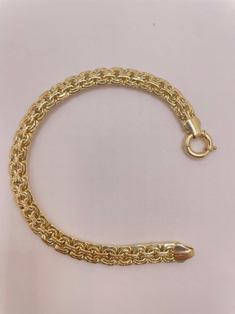 10KT OVAL LINK BRACELET