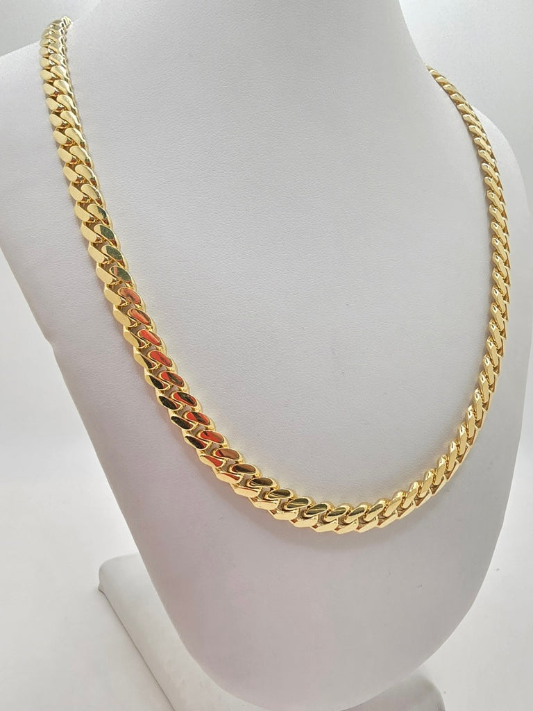 14KT SOLID MIAMI CUBAN CHAIN Size 6MM 24IN Weigth 62.6g