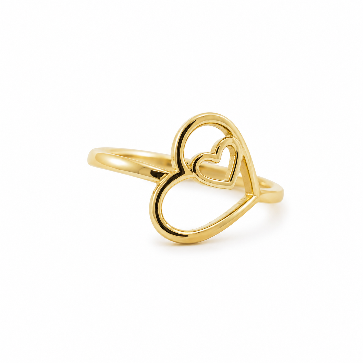 10KT HEART RING Size 8 Weigth 1.1GE