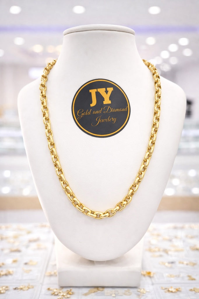 14KT MODERN PAPER CLIP NECKLACE Size 16INCH  Weigth 13.5GR
