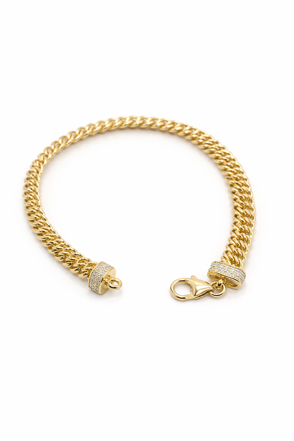 10KT NEW STYLE PRINCESSA BRACELET Size 7.5INCH 7.5MM Weigth 10.2GR
