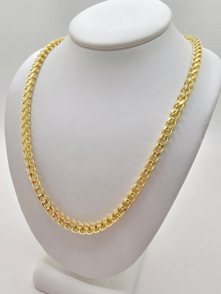 10KT SOLID FRANCO CHAIN Size 22INCH 4MM Weight 32.2GR