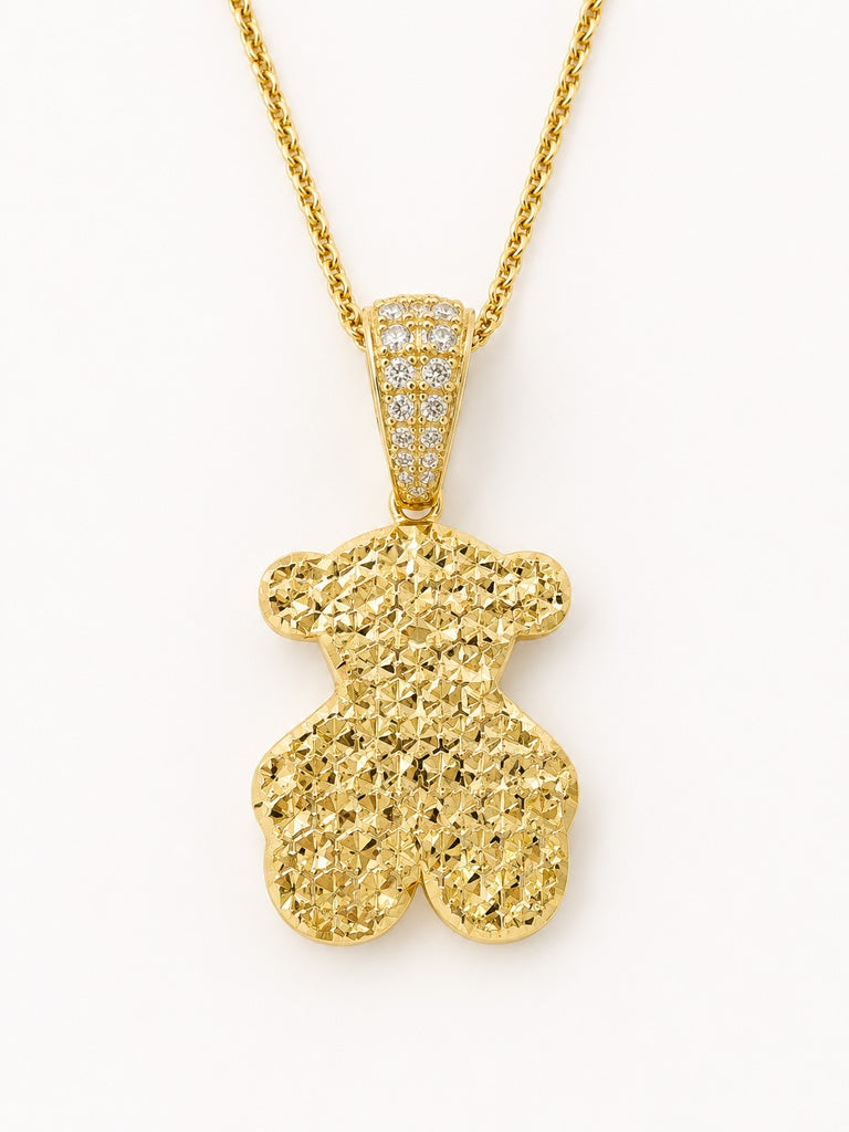 10KT BEAR PENDANT Size  Weigth 1.7GR