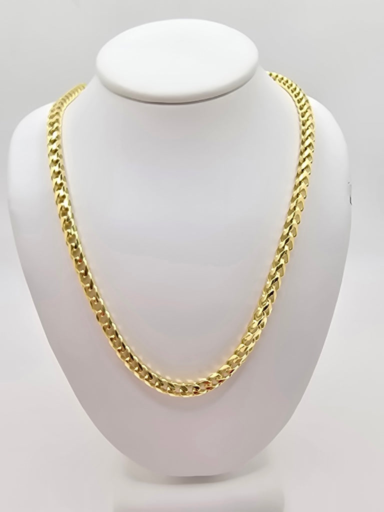 10KT SOLID FRANCO CHAIN Size 22INCH 3.5MM Weight 32.2GR